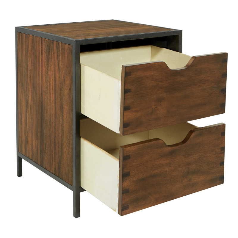 Commode de rangement à 2 tiroirs Hardage