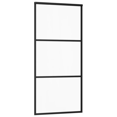 Borgwald Sliding Door 3-Panel ESG Glass and Aluminium