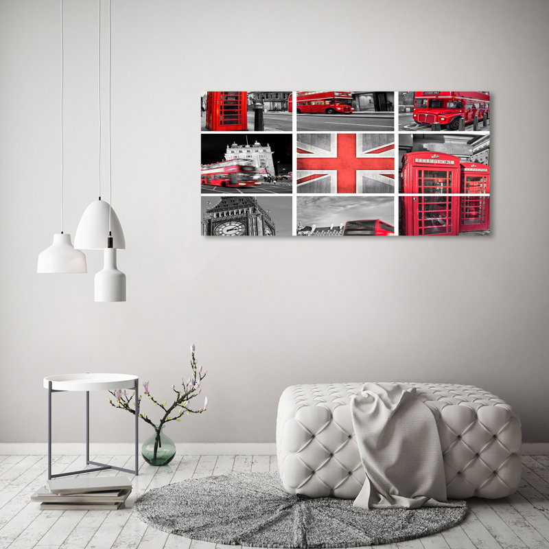 Collage London - Wrapped Canvas Print