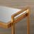 Rex Mirrored Glass Top End Table