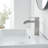 Waterfall Single Hole Single-Handle Low-Arc Bathroom Sink Faucet With Pop-Up Drain Assembly In Brushed Nickel