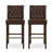 30.5" Seat Height Upholstery Bar Stool With Back & Metal Footrest For Kitchen Island-262633171