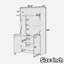 Garde-manger multifonctionnel avec tablette supérieure ouverte, poste de travail pliable, tablette réglable et prise de courant-1600390796