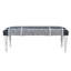 Banc d'appoint rembourré en coton fait à la main