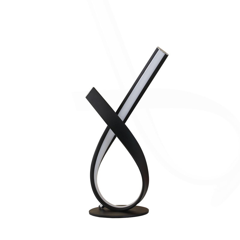 Lampe de table 17 po, Noir