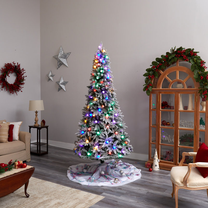Lighted Artificial Christmas Tree, 6.5' H