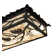 Rustic Lodge 1 - Light LED Flush Mount