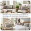 Ensemble de 2 taies décoratives matelassées à motif carré en microfibre à bords carrés passepoilés Southano Fine Vilens, lot de 2, 20 po x 36 po, taupe foncé-399142816-324762885