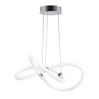 Rogge 1 - Light Polished Chrome LED Unique/Statement Pendant