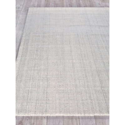 Exquisite Rugs Alpine Handmade Handloomed New Zealand Wool Ivory/Ivory Area Rug