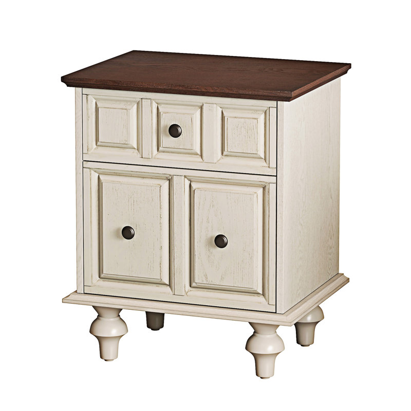 Table de chevet avec 2 tiroirs