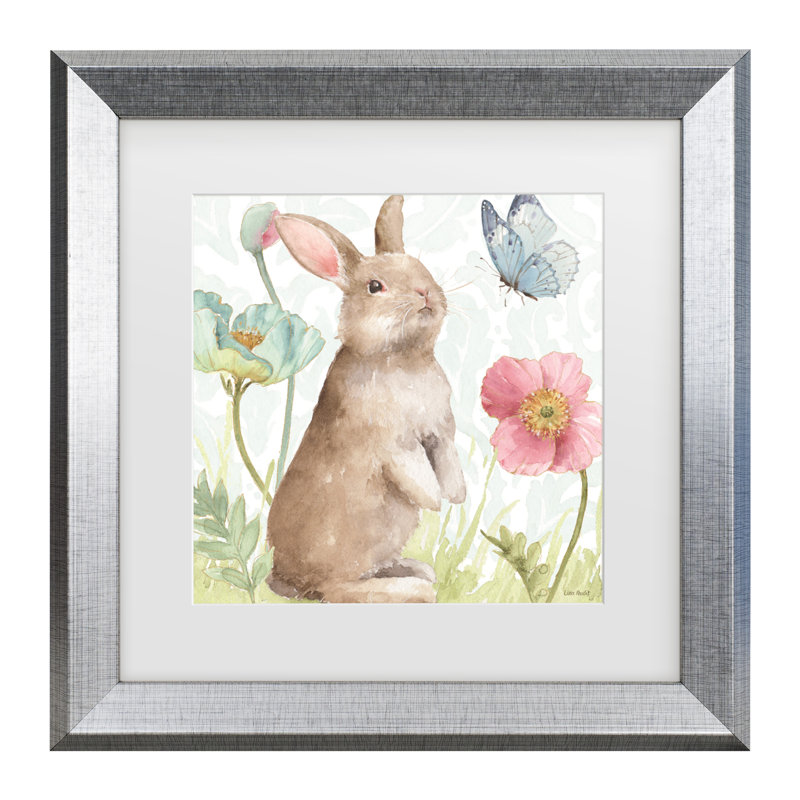 «Lisa Softies Bunnies II» par Lisa Audit, H 19,5 po x l 19,5 po x P 0,75 po, Argent