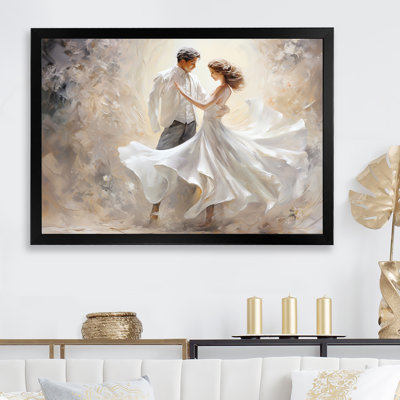 Danse valse en blanc II sur toile