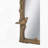 Arched Wall Mirror with Gold Botanical and Bird Motifs