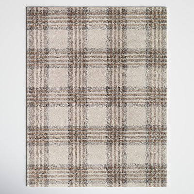 Kage Monte Brown/Gray/Black Classic Plaid Area Rug
