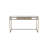 Napa Valley Glass Stainless Steel Writing Desk