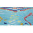 9' X 12' TURQUOISE Quality Wool New Handmade Modern Transitional Rug #I-1305