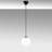 Modern Industrial Chandelier, Adjustable Height, Black & White, 43.3 x 5.9 inches | Iron Body with Glass Cap, E27 Socket (Max 40W) | Scandinavian Design for Home & Office Lighting, Stylish & Functional Decor