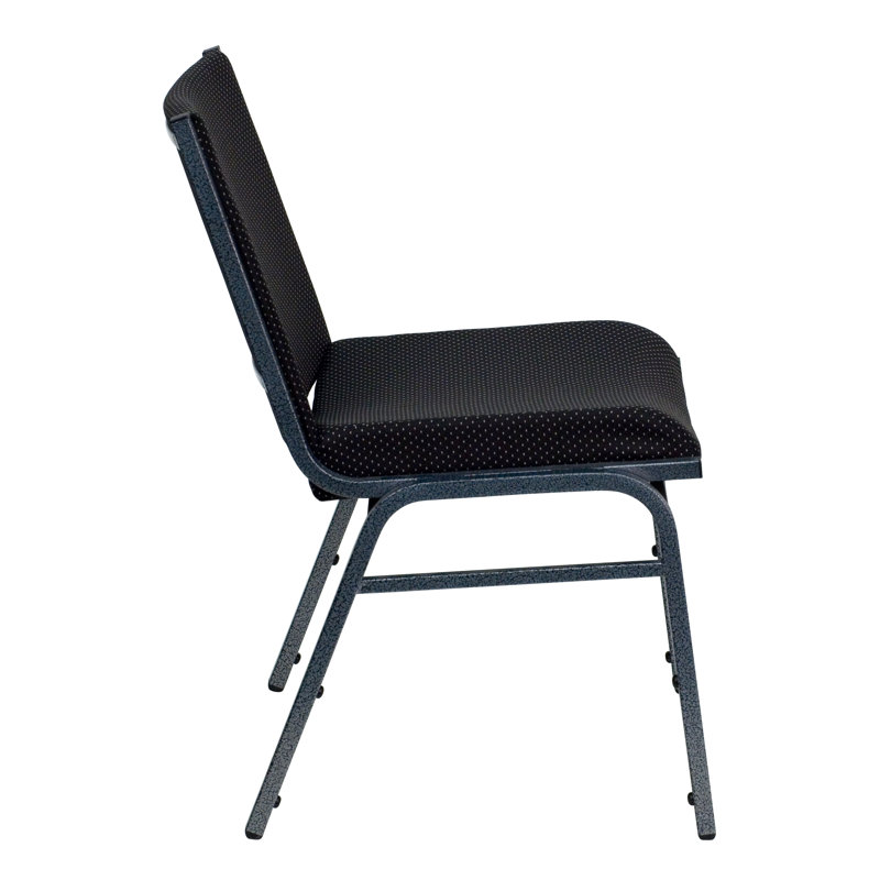 Gunther Heavy Duty Multipurpose Stacking Chair, Black