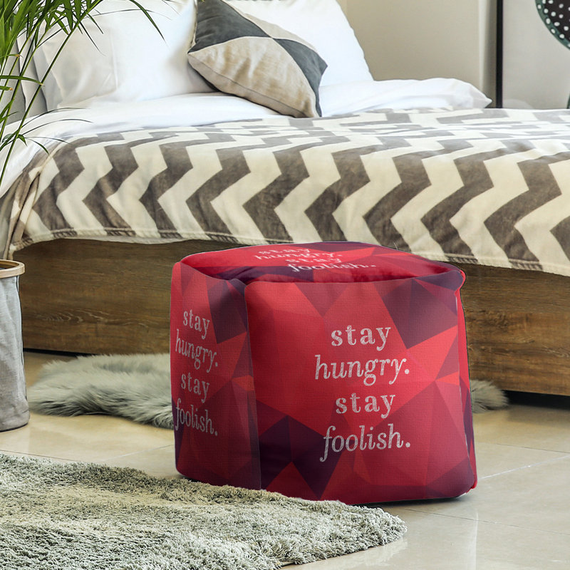 Repose-pieds cube, Rubis