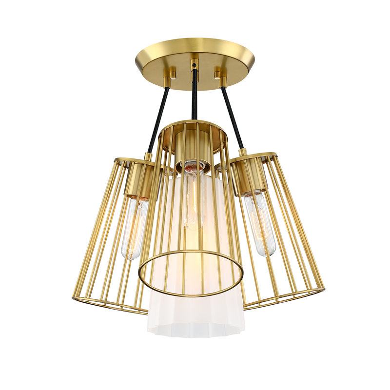 Dorceau Glass Semi Flush Mount