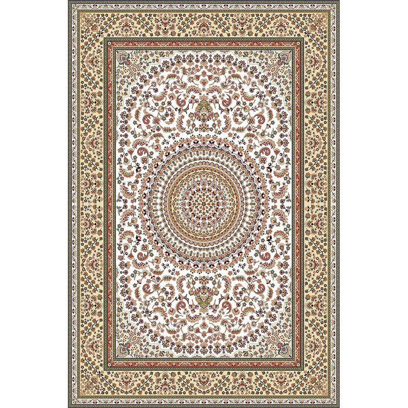 Stylish Woven Carpet (4 x 6 Feet), 100% Polyester, 0.3 in Pile Height | Antibacterial, Non-Slip PVC Dot Underside | Machine Washable, 3D Digital Printed Design | Perfect for Living Room, Bedroom & Office Decor