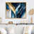 Toile avec cadre flottant or