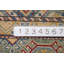 Tapis rayé à motif géométrique Kazak