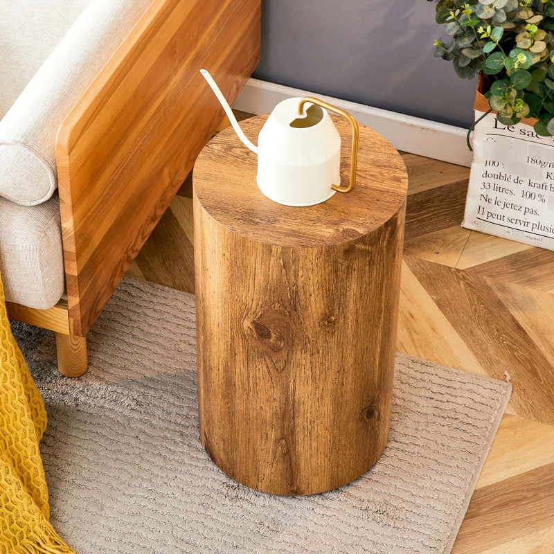 Table cylindrique avec motif - 12 x 12 x 19,99 po, 13,1 lb se fondant à l'intérieur comme solution de café ou de salle à manger, idéale pour divers styles de tables et d'espace de travail