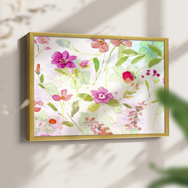 Summer Garden -Framed Print - Restickable