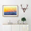 Orange Sunset Abstract - Framed Print