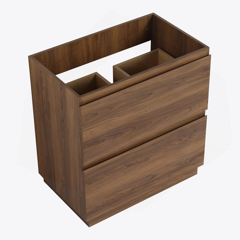 Meuble-lavabo de 30 po sans lavabo supérieur, Brun