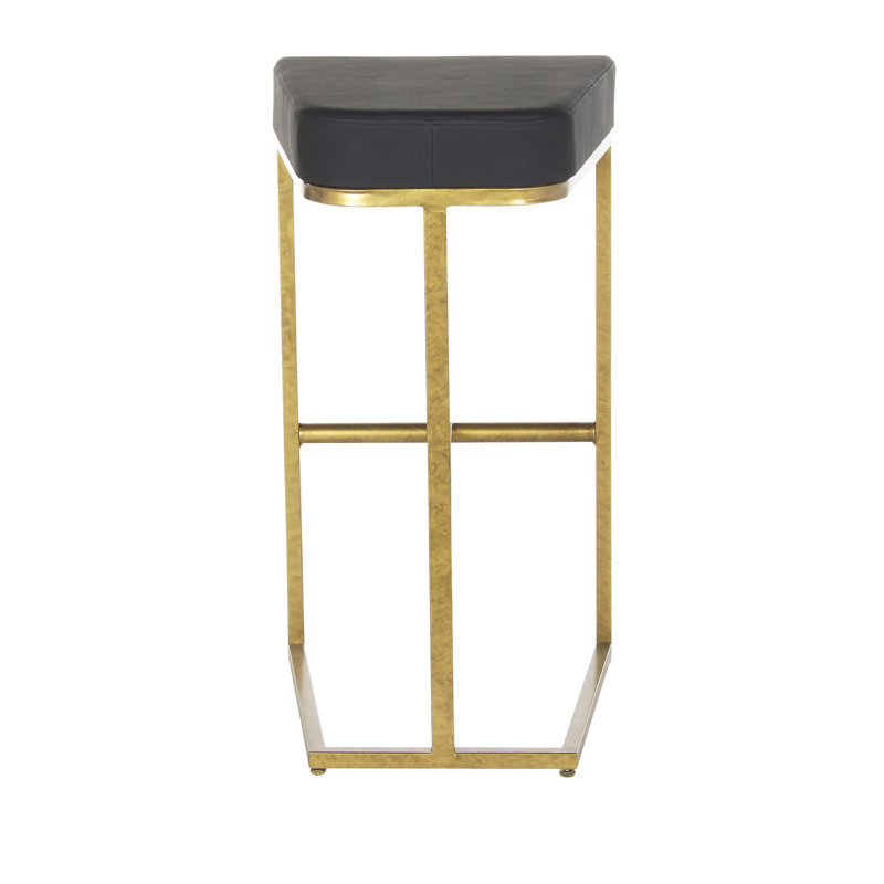 Patti's Stool, Black, Counter Stool (26'' Seat Height), Royal Gold
