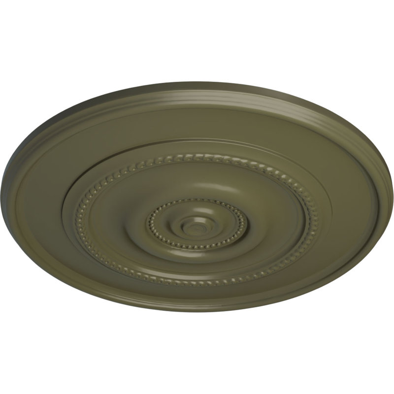 30 po x P 2 1/4 po médaillon de plafond Dylar (convient aux auvents jusqu'à 6 1/4 po), Tortue peinte
