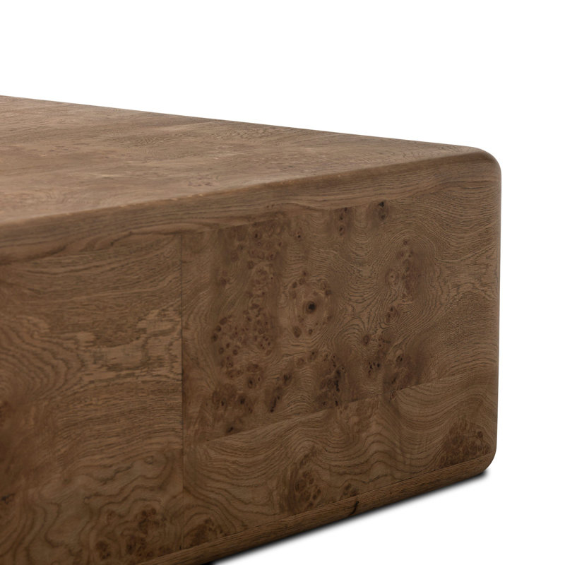 Talessi Square Coffee Table-Wheat Medium Burl Oak
