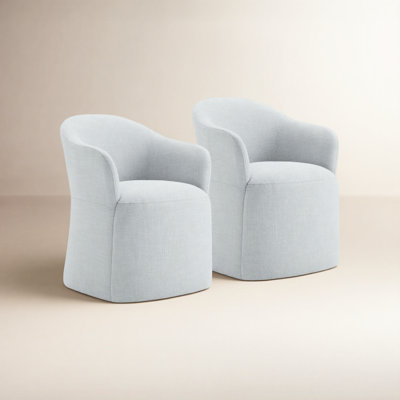 Janina Linen Dining Armchair