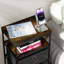 Table de chevet avec tablette ouverte