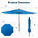 Latitude Run® 11 Ft Patio Umbrella With Solar Lights And Push Button ...