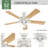 Crestfield 52" 5 - Blade Standard Ceiling Fan with Lights and Remote-75321935