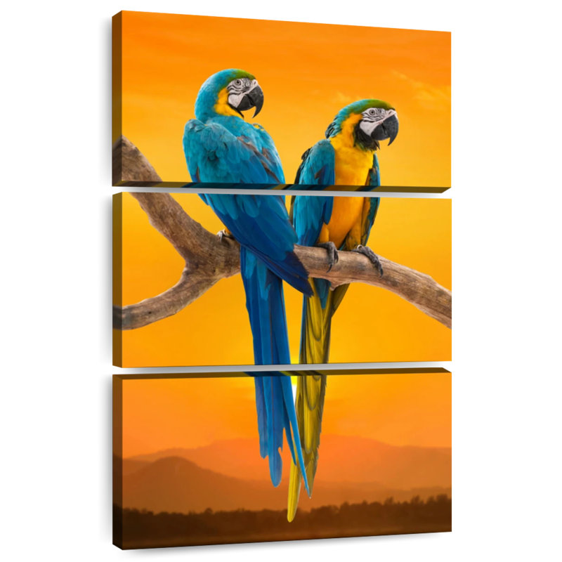 Brampt Sunset Macaw, 32" H x 20" W