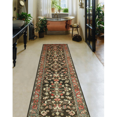 Jessaca One-of-a-Kind 3'5" X 14'3" 1980s Runner Wool Area Rug