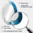White Blue Minimalism Moon - Blue Modern Oval Wall Mirror-734566938