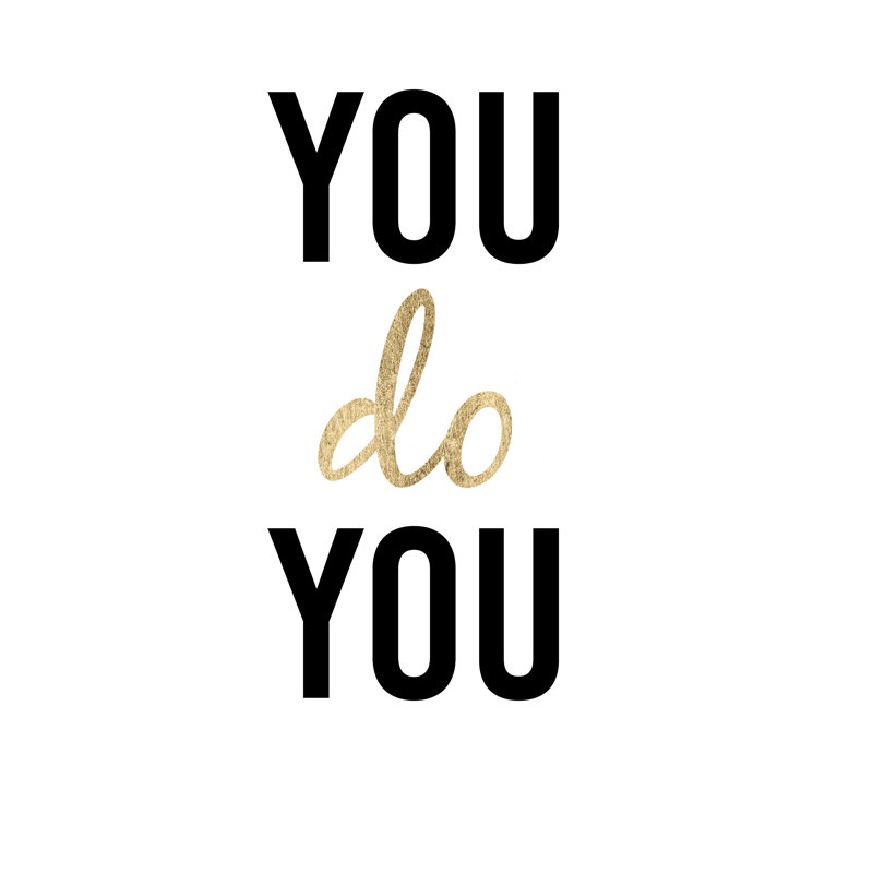 Golden Quote II by Anna Hambly - Wrapped Canvas Print, 91cm H x 91cm W