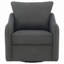 Chaise pivotante rembourrée gris anthracite-1450392582