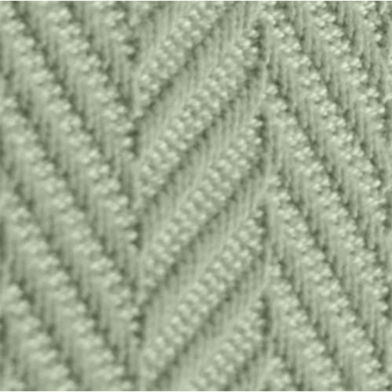 Couverture 100% coton à chevrons Threadmill, King (106" x 92"), Sage Green