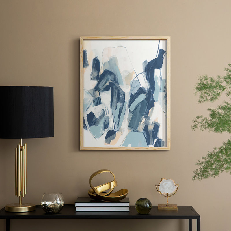 Interlocking Melody II Framed Print - Solid Wood, 30" H x 24" W