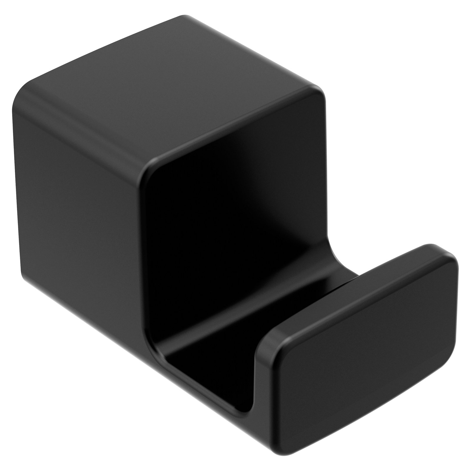 90 Degree Wall mounted Robe Hook, Matte Black