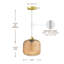 1 - Luminaire suspendu simple avec abat-jour en verre coloré-672046527