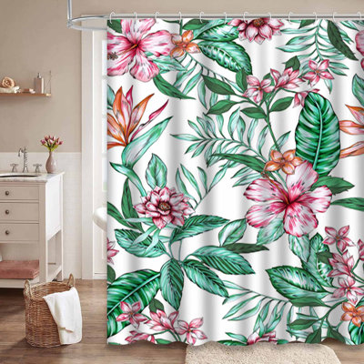 Hibiscus artistique hawaïen tropical coloré avec 12 crochets