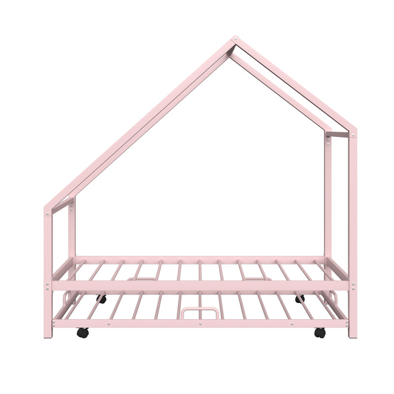 Lit plateforme simple Barkeyville, Rose